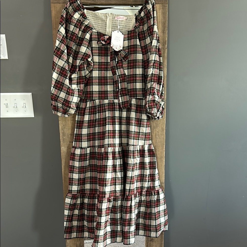 Ivy City Co. Multicolor Plaid Dress